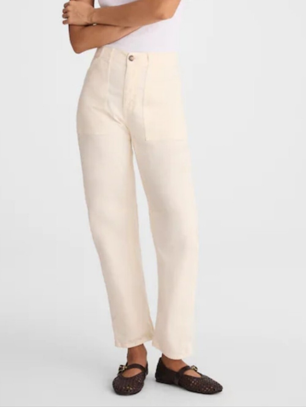 MADEWELL NON DENIM Utility DARTED  WOMEN PANTS SIZE 30 NEW